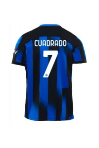 Inter Milan Juan Cuadrado #7 Jalkapallovaatteet Kotipaita 2023-24 Lyhythihainen